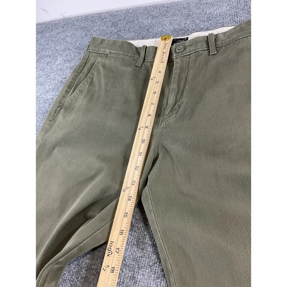 J.Crew 770 Straight Men's 34x32 Stretch Chino Pants Olive Green Casual Preppy